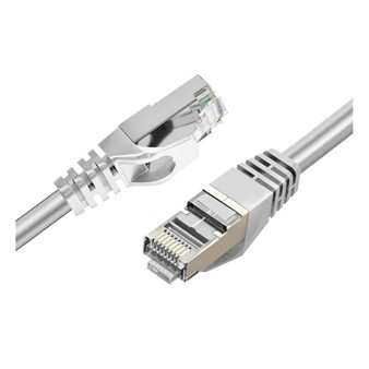 CAT7 10GbE SF/FTP Triple Shielding Ethernet Cable Ivory 10m
