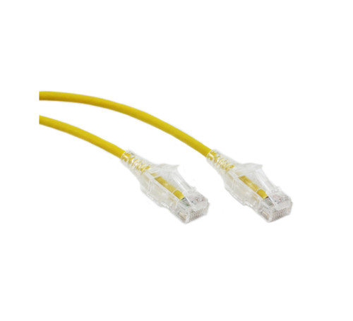 1M Slim CAT6 UTP Patch Cable LSZH in Yellow