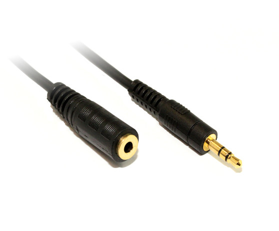 1M 3.5mm Stereo Plug/Socket Cable