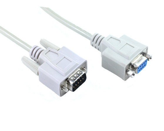 5M DB9M-DB9F Serial Extension Cable With Nuts