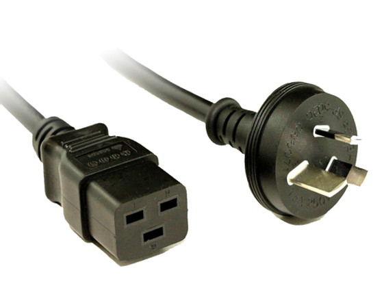 2M C19 Power Cord With 10A Plug