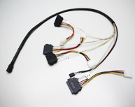1M Internal Mini SAS HD to 4xSAS29 And Power Cable
