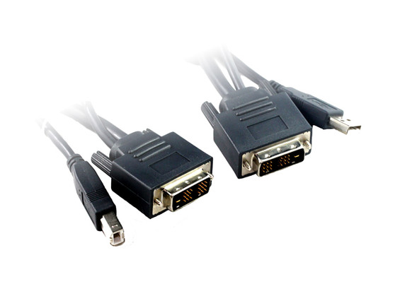 1.8M USB+ DVI KVM Cable Set