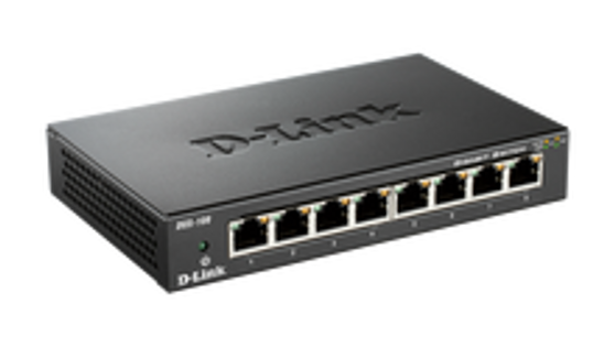 D-Link DGS-108 8-Port Gigabit Desktop Switch (Metal Housing)