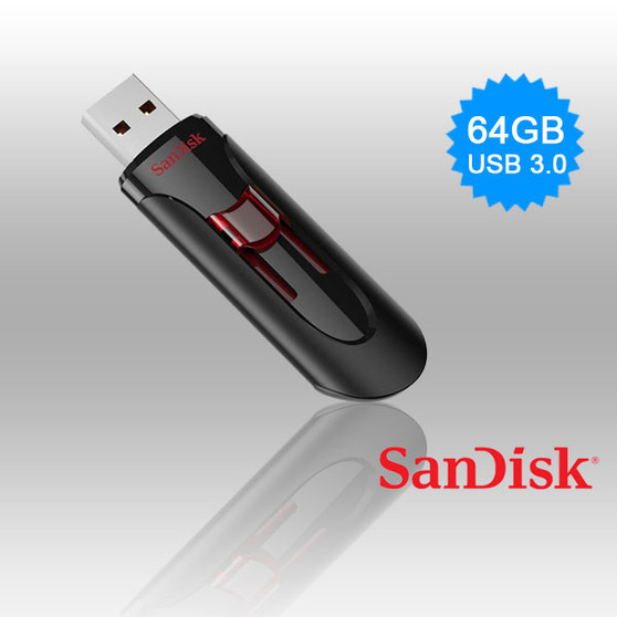 64GB Sandisk SDCZ600-064G CZ600 Cruzer Glide USB 3.0