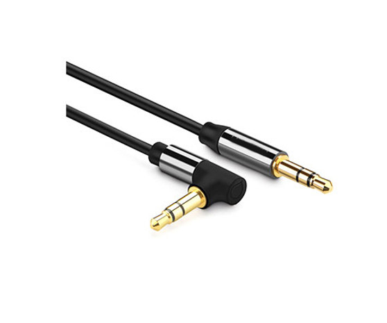 1M Right Angle 3.5mm Stereo Plug/Plug Cable ( High Grade )