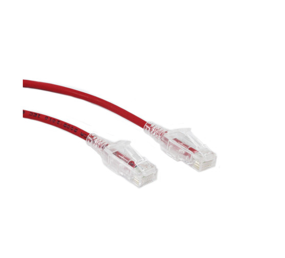 1M Slim CAT6 UTP Patch Cable LSZH in Red