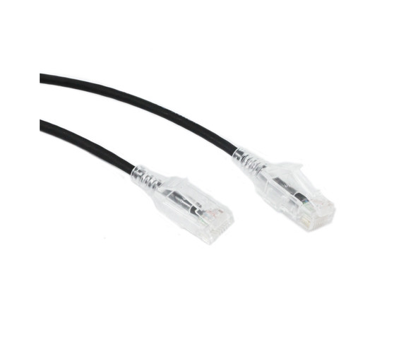 1.5M Slim CAT6 UTP Patch Cable LSZH in Black