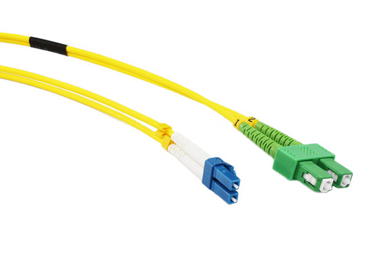 15M OS1 Singlemode LC-SCA Fibre Optic Cable