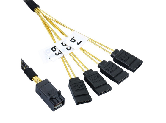 75CM Mini SAS HD to 4 x SATA Cable