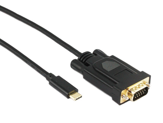 2M USB Type C M to VGA HD15M Cable