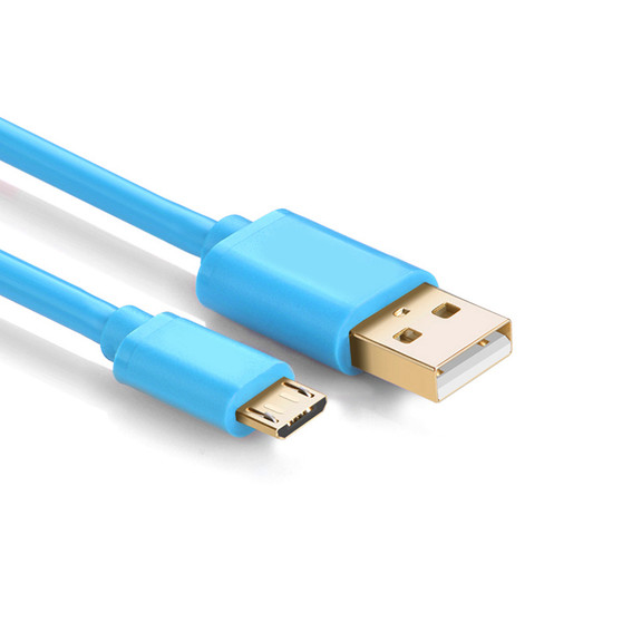 2M Blue 5V 2A Micro USB 22AWG Fast Charging Cable