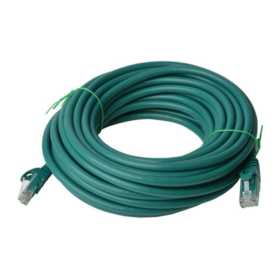 8Ware Cat 6a UTP Ethernet Cable, Snagless  - 30m Green