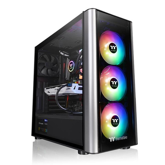 Mid Tower: Level 20 MT Tempered Glass ARGB Case, 3x ARGB 120mm Fan, US