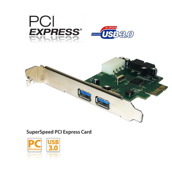 4 Port USB3.0 PCI-Expresses Card (2 External Port + Dual Port Internal