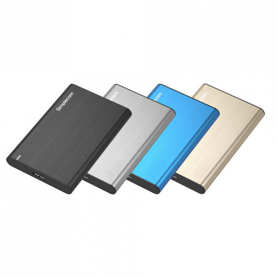 Aluminium Slim 2.5'' SATA to USB 3.0 HDD Enclosure Black