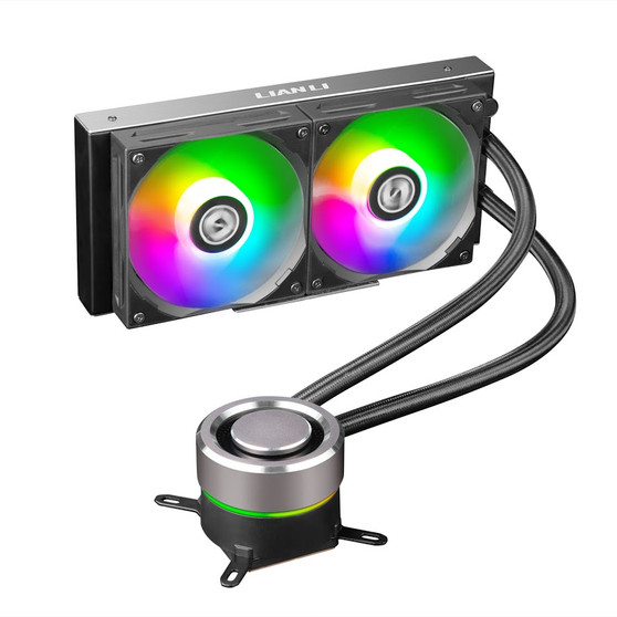 Lian Li Galahad 240 Closed Loop ARGB AIO Liquid CPU Cooler - Black