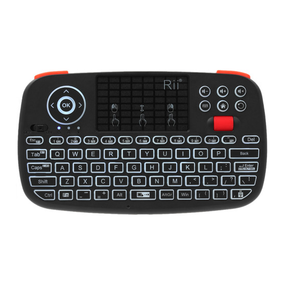 Rii i4 Mini Keyboard Black 2.4G Bluetooth