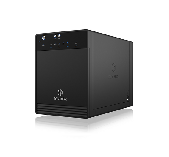 ICY BOX SINGLE enclosure for 4x HDD/SSD with USB 3.1 (Gen 2) Type-C