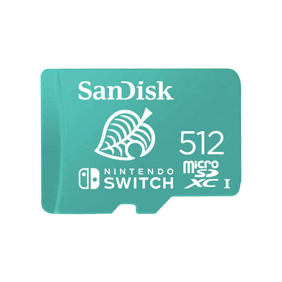 SanDisk 512GB Nintendo-Licensed microSD Card for Nintendo Switch SDSQXAO-512G-GN3ZN