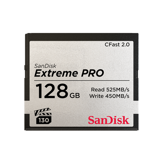 SanDisk 128GB Extreme PRO CFast 2.0 Memory Card (SDCFSP-128G-G46D)