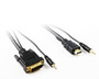 1M DVI-D to HDMI Cable with 3.5mm Audio