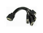 20CM LFH60/DMS60M to QUAD VGA Cable