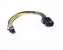 20CM PCIe 6Pin M to 8Pin F Cable