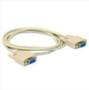 Null Modem Cable 2m - DB9 Female to Female 7C -Cu Molded type Grey