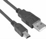 USB 2.0 Cable 30cm - Type A Male to Mini B 5 pins Male Black Colour