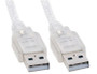 2m USB 2.0 Cable - Type A Male to Type A Male Transparent Colour