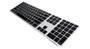 Matias Black/Silver Wired Keyboard for Mac w/hub, volume