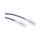 0.25M Slim CAT6 UTP Patch Cable LSZH in Purple