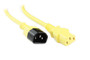 3M Yellow IEC C13 to C14 Power Cable