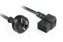 2M Wall to Right Angle C19 Power Cord With 15A Plug