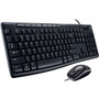 Logitech Wired Media Combo MK200, USB Keyboard &amp; Mouse - Black