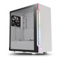 ATX Mid Tower: H200 TG RGB Snow Case Tempered Glass, 1x 120mm Fan, USB