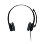 Logitech H151 Stereo Headset Light Weight Adjustable Headphone with Microphone 3.5mm jack In-line audio controls Noise-cancelling