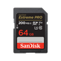 SanDisk 64GB Extreme PRO SDHC And SDXC UHS-I Card SDSDXXU-064G-GN4IN