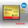 32GB SanDisk Extreme CompactFlash Card with (write) 85MB/s and (Read)120MB/s - SDCFXSB-032G