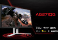 AOC 27' AGONVA 4ms 165Hz 2560x1440 G-Sync Gaming Monitor w/HAS - HDMI/DP,Hub/Charge,Speaker,Height Adjust