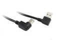 70CM USB 2.0 Right Angle AM To Right Angle BM Cable