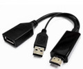 8Ware HDMI Male to Display Port Female with USB (for power)