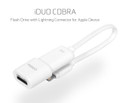 iDUO COBRA Bright white, 32GB Flash drive, Lightning/USB3.1 AM, OTG