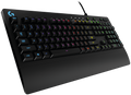 Logitech G213 Prodigy RGB Gaming Keyboard, 16.8 Million Lighting Colors Mech-Dome Backlit Keys Dedicated Media Controls Spill-Resistant Durable Design