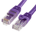 Cabac 2m CAT6 RJ45 LAN Ethernet Network  Snagless/Moulded Purple Patch Lead LS