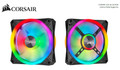 Corsair QL120 RGB, ICUE, 120mm RGB LED PWM Fan 26dBA, 41.8 CFM, Single