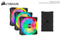 Corsair QL120 RGB Triple Fan Kit with Lighting Node Core, ICUE, 120mm