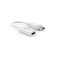 White DisplayPort to HDMI 4K Adapter