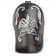 Maximus shoulder armor is leather covered and decorated with our own sculpted resin castings